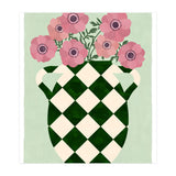 Checkered vase with anemones (Print Only) thumbnail