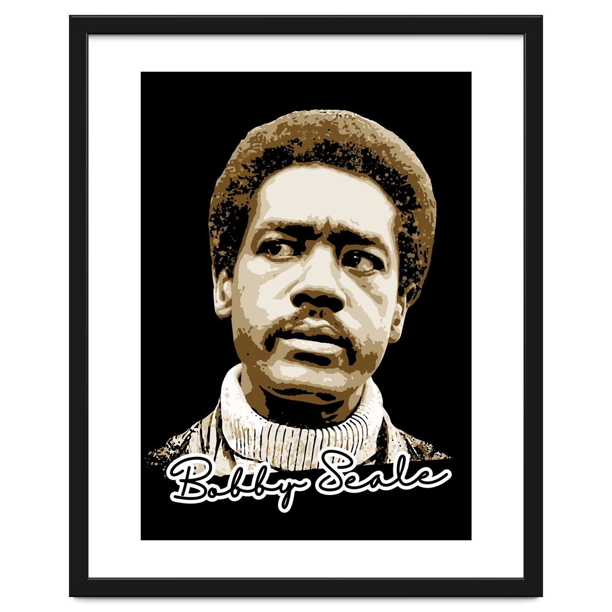 Bunchy Carter American Activist Legend in Vintage Style