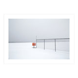 Detour sign in the snow beach (Print Only) thumbnail