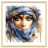 Blue Veil Tuareg Woman Portrait thumbnail