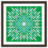 Petal Burst - green, blue, beige thumbnail