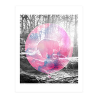 Baby Elephant In A Balloon (Print Only)