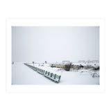 No people on a bench in the snowy winter (Print Only) thumbnail