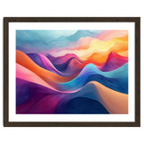 Vibrant Abstract Flowing Peaks Art thumbnail