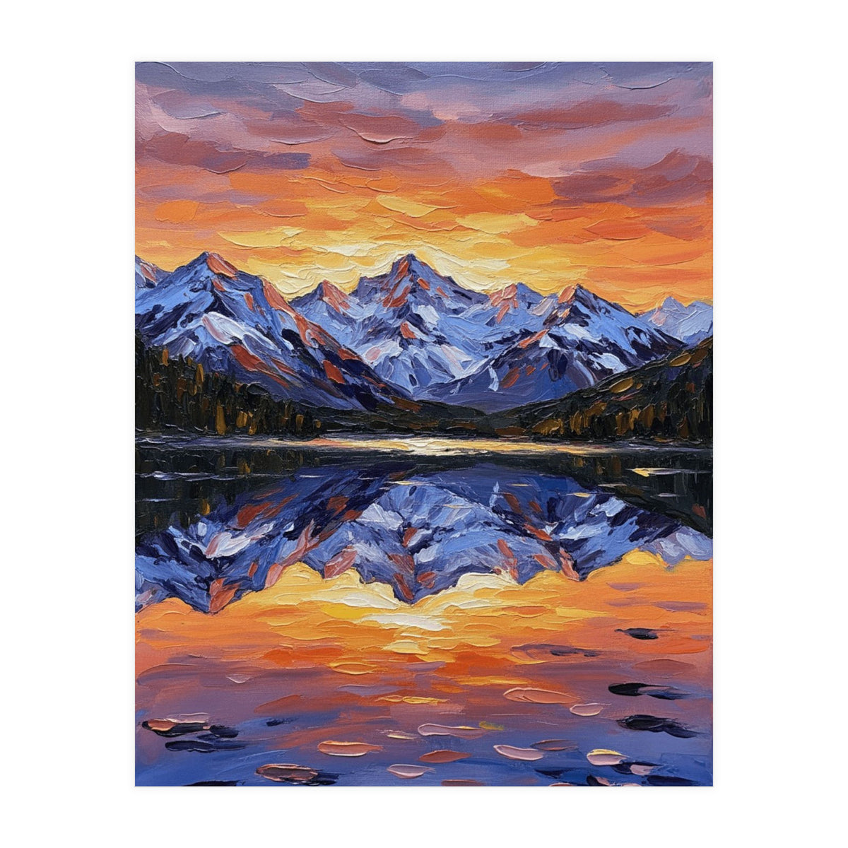 Alpenglow Reflections (Print Only)