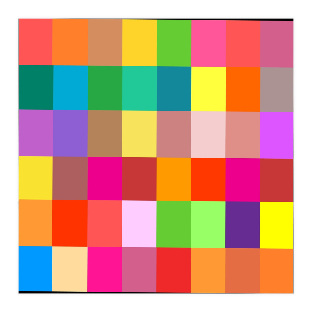 Colorful Rainbow Squares Patch (Print Only)
