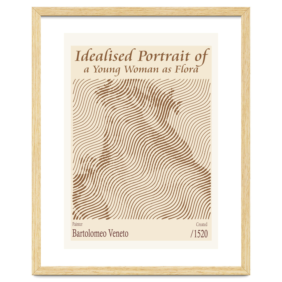 Idealised Portrait Of A Young Woman As Flora – Bartolomeo Veneto (1520)