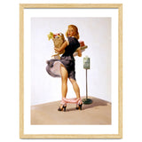 Pinup Sexy Girl Had Funny Accident On A Bus Stop thumbnail