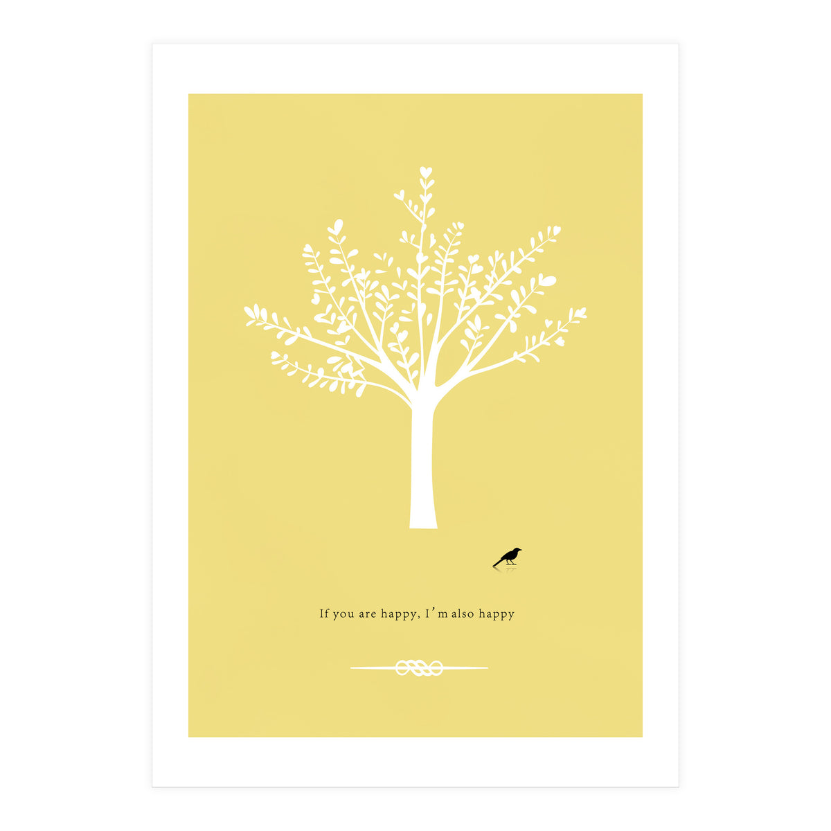 Happy Bird and Tree (Print Only)
