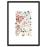 Watercolor Geometric Square Shapes Red thumbnail