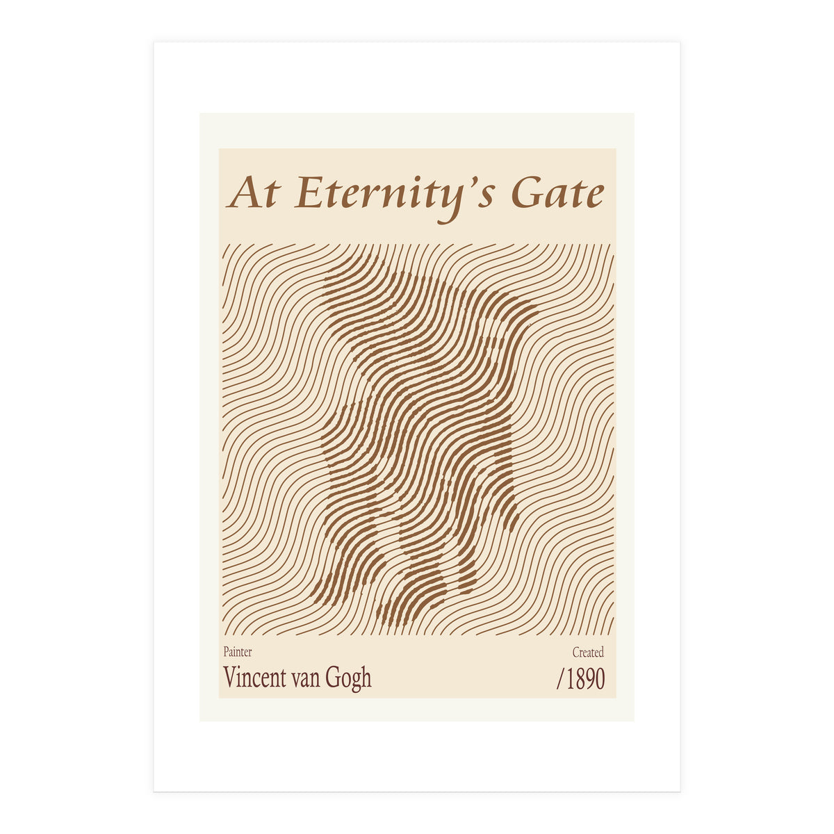 At Eternity’s Gate Vincent Van Gogh (1890) (Print Only)