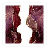 Burgundy & Gold Glitter Agate Texture 06 (Print Only) thumbnail