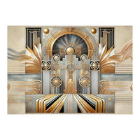 Art Deco Gold Architecture (Print Only)