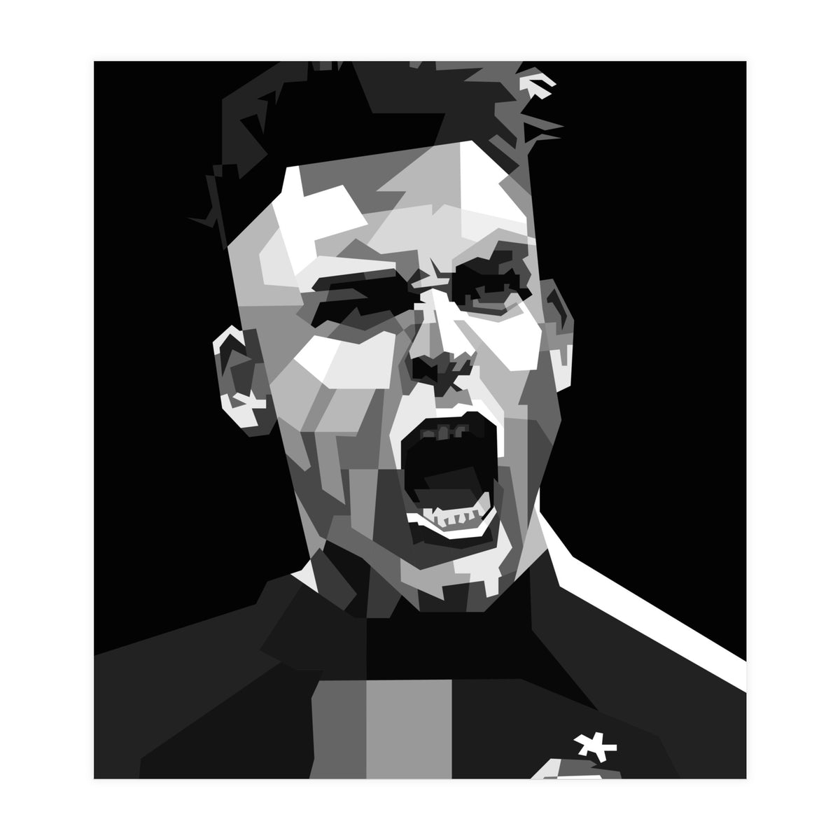 Lautaro Martinez Football Striker (Print Only)