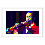 John Coltrane Jazz Musician Pop Art WPAP thumbnail