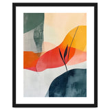 Minimalist Botanical Abstract Art with Organic Overlapping Shapes thumbnail