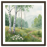 Birch Grove Serenity: A Meadow Wildflower Path thumbnail
