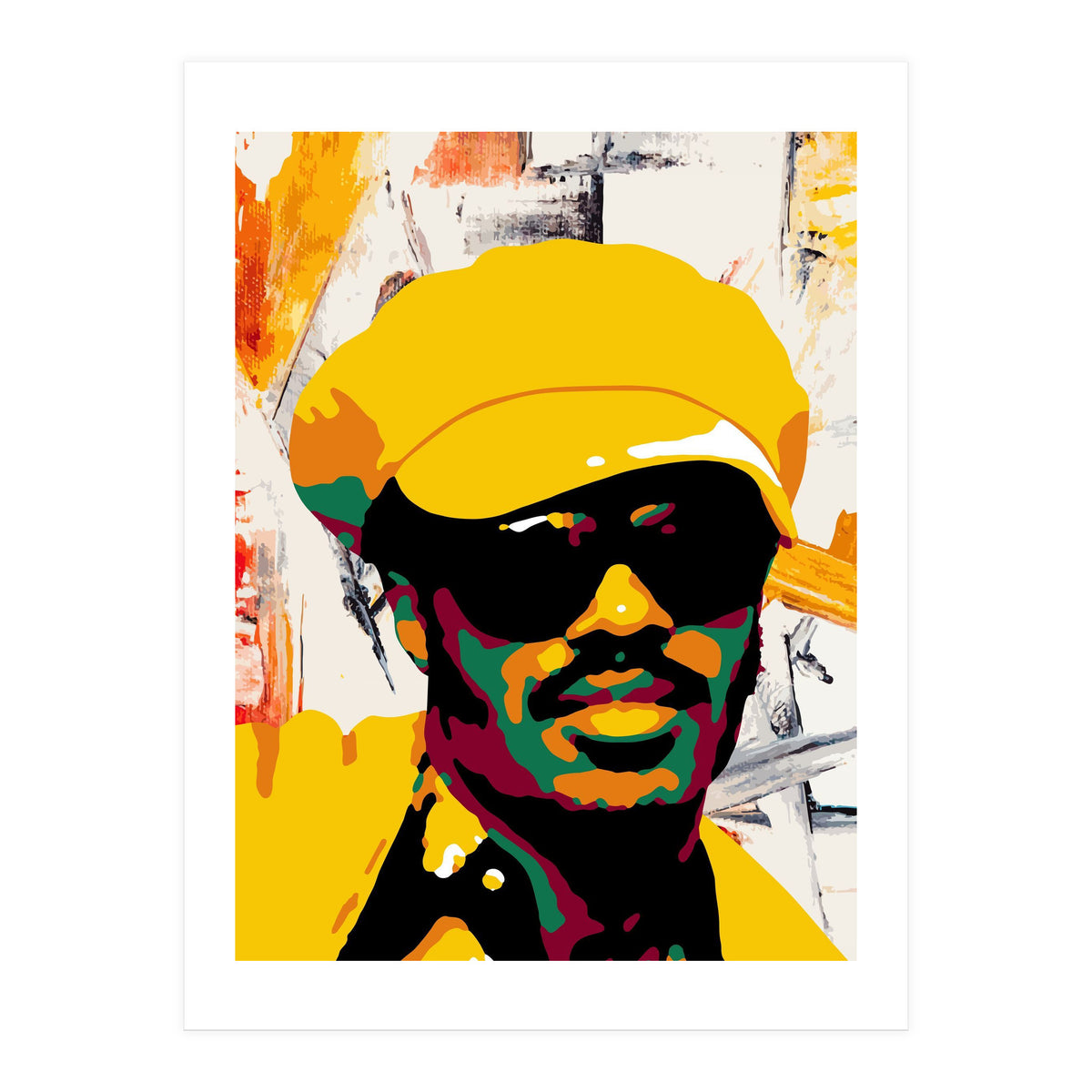 Stevie Wonder Retro Pop Art (Print Only)