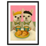 French Bulldogs At Breakfast Café thumbnail