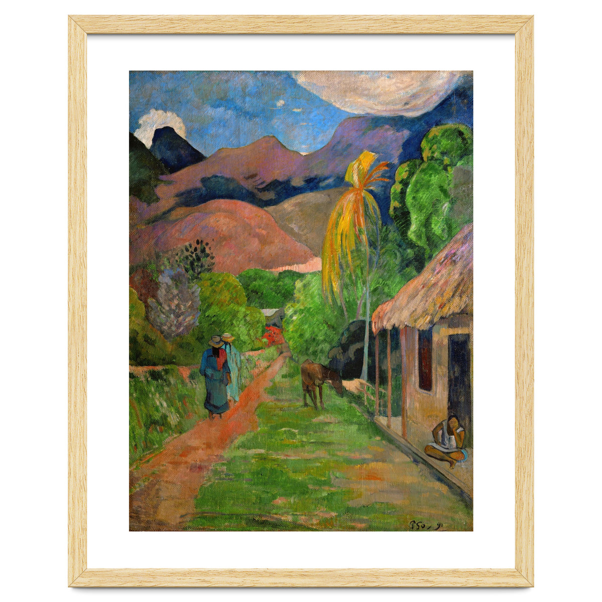Path in Papeete, called rue du Tahiti. Oil on canvas (1891) 115.5 x 88.5 cm Cat. W 441.