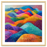 Vibrant Rainbow Rolling Hills Landscape thumbnail