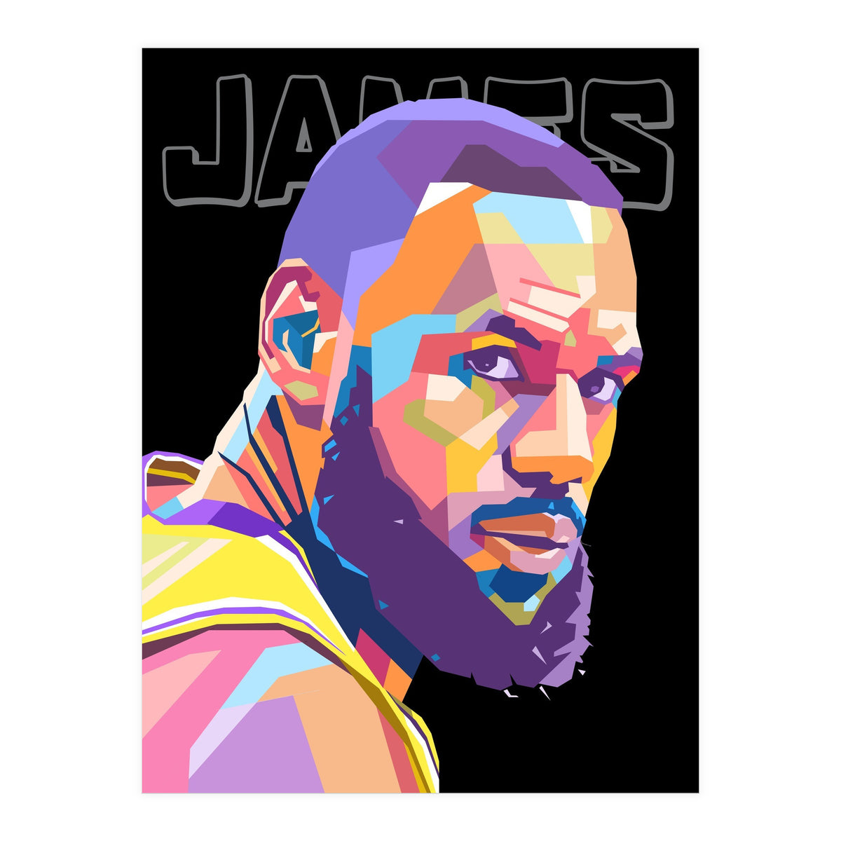 King Lebron James art (Print Only)