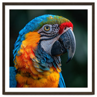 Close Up Of A Colorful Macaw Parrot