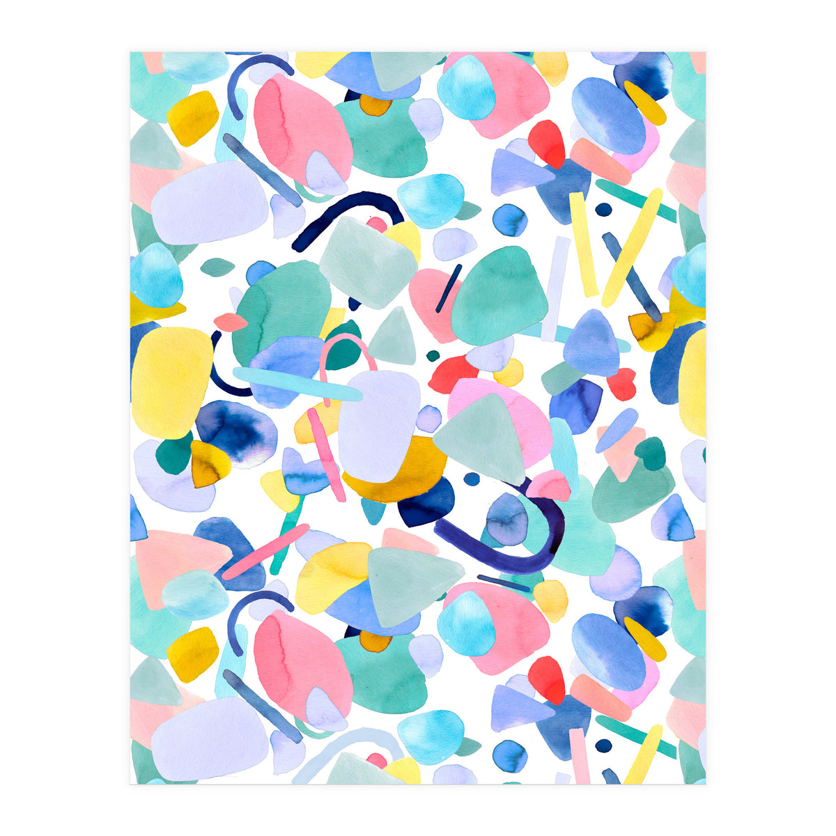 Abstract Geometric Modern Shapes (Print Only)