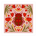 Beetle And Flowers (Print Only) thumbnail