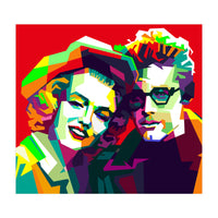 Marilyn Monroe And James Dean Pop Art WPAP (Print Only)