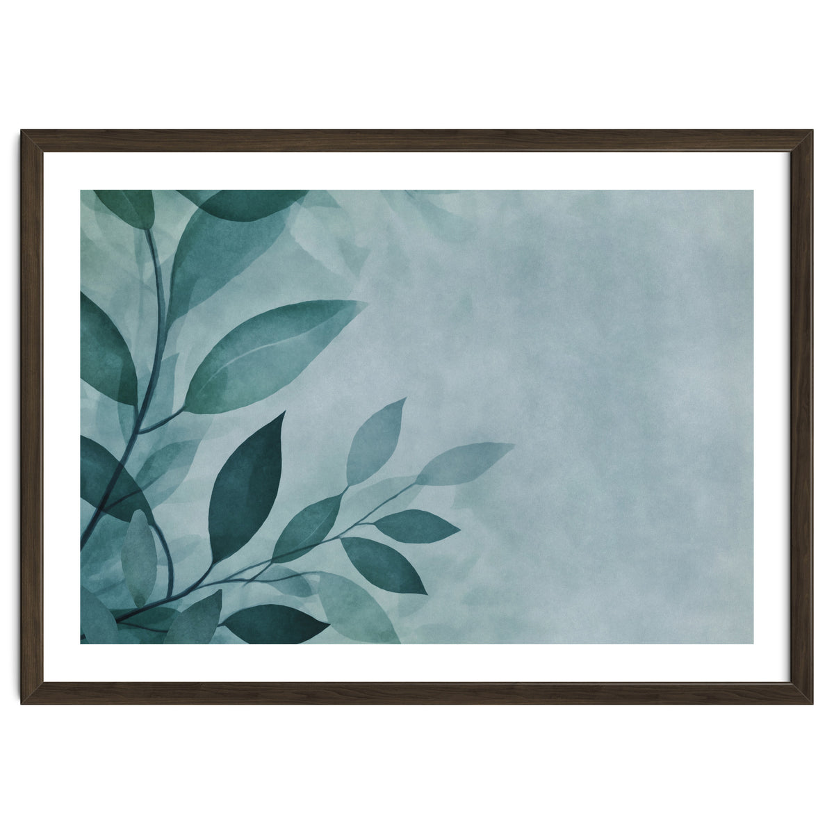 Gentle Leaf Whispers Teal