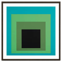 JOSEF ALBERS - HOMAGE TO THE SQUARE GREEN BLACK
