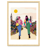 Besties, Best Friends Friendship Fashion, Girl Power Empower Bohemian Travel Companion Soulmates Gift thumbnail