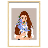 The Becoming, Nature Plants Bohemian Woman, Botanical Modern Mindful Self Care Self Love Positivity thumbnail