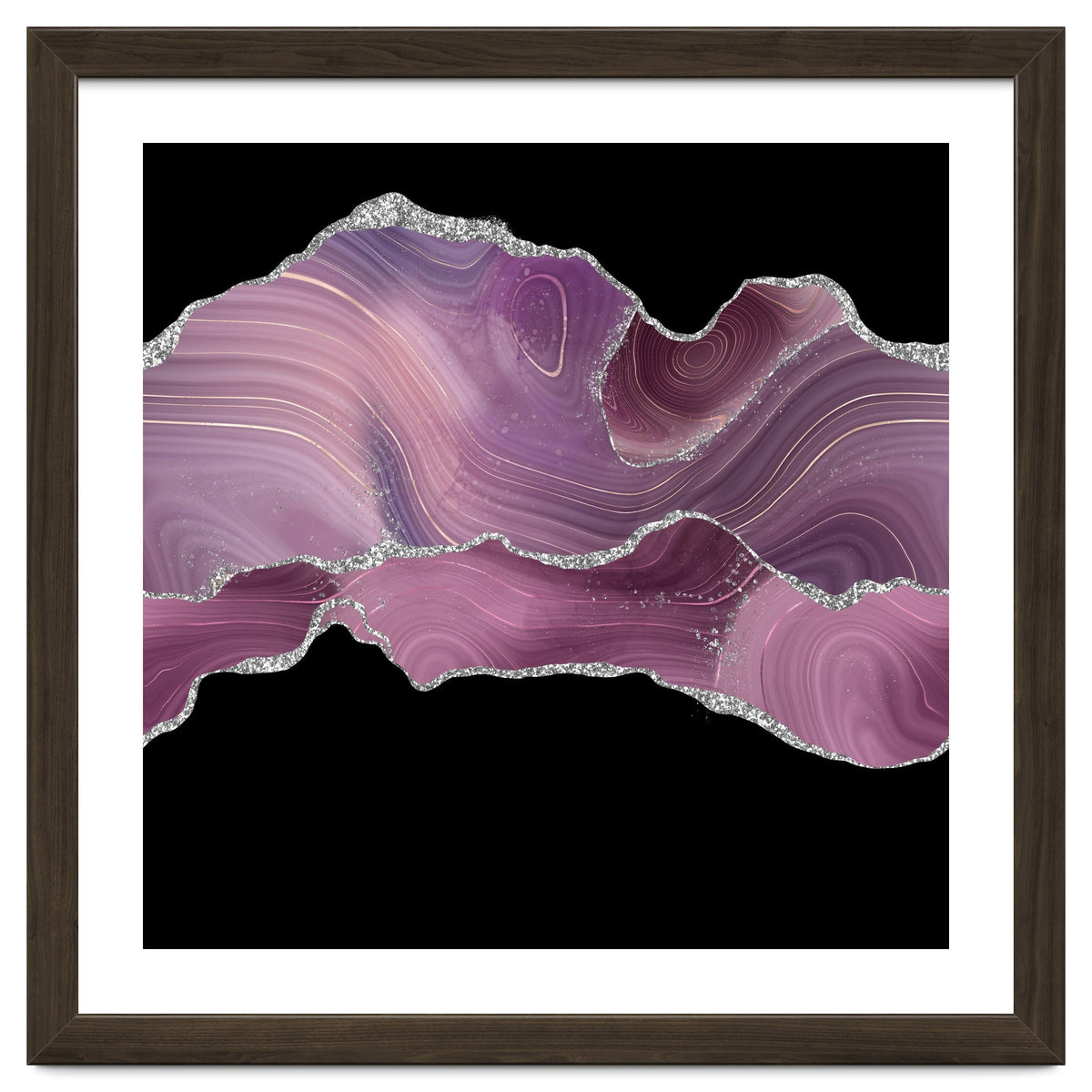 Mauve & Silver Agate Texture 04
