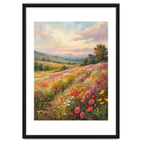 Serene Wildflower Meadow at Sunset Oil Painting thumbnail