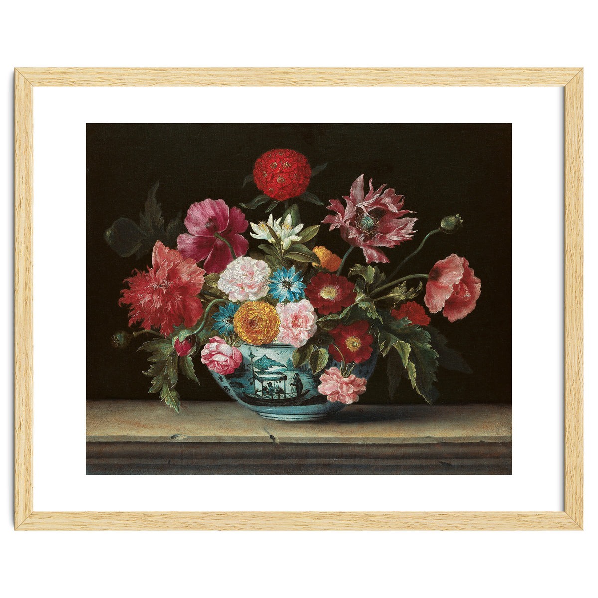 Jacques Linard (París (?), c. 1600-Paris, 1645). Chinese Bowl with Flowers (1640). Oil on canvas....