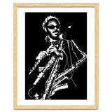 Rahsaan Roland Kirk American Jazz Multi-Instrumentalist in Grayscale thumbnail