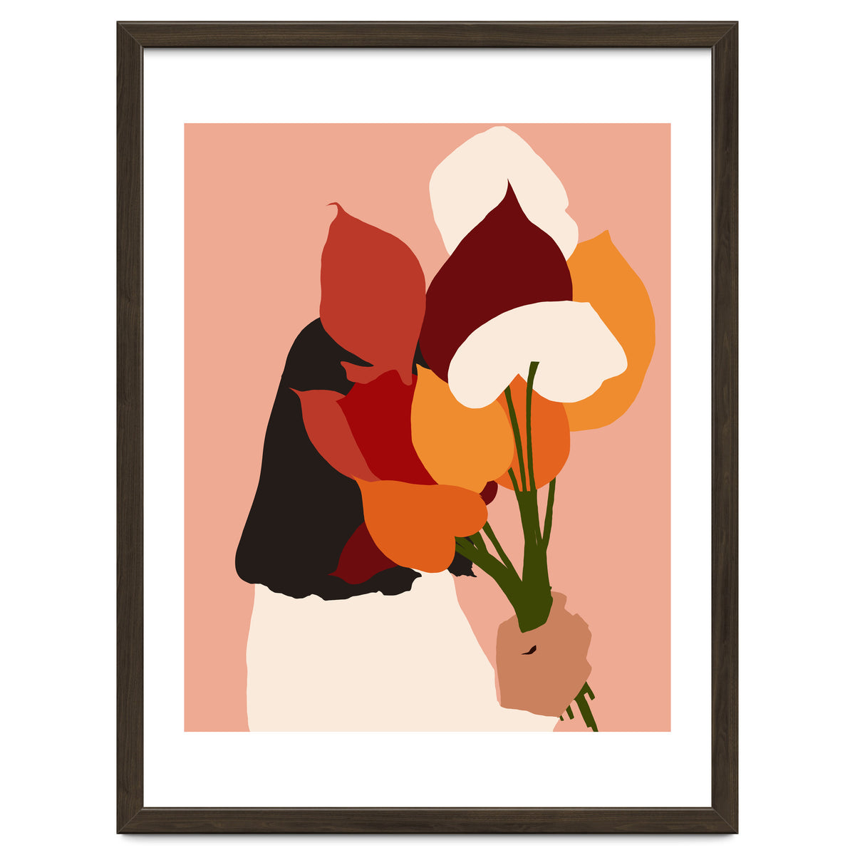 The Comfort Zone, Pastel Bohemian Woman, Floral Self Care Self Love Positivity Growth, Eclectic Boho Concept