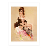 Sexy Pinup Brunette Modelling (Print Only) thumbnail
