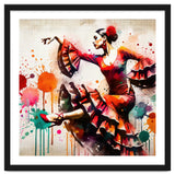 Fiery Flamenco Dancer In Motion thumbnail