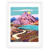 Alice In Wonder Valley, Nature Landscape Floral Positivity Meadow, Mountains Travel Pastel Bohemian Eclectic Spring, River Hope Vintage Good Vibes thumbnail