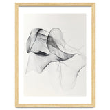 Abstract Black And White Flowing Lines Art thumbnail