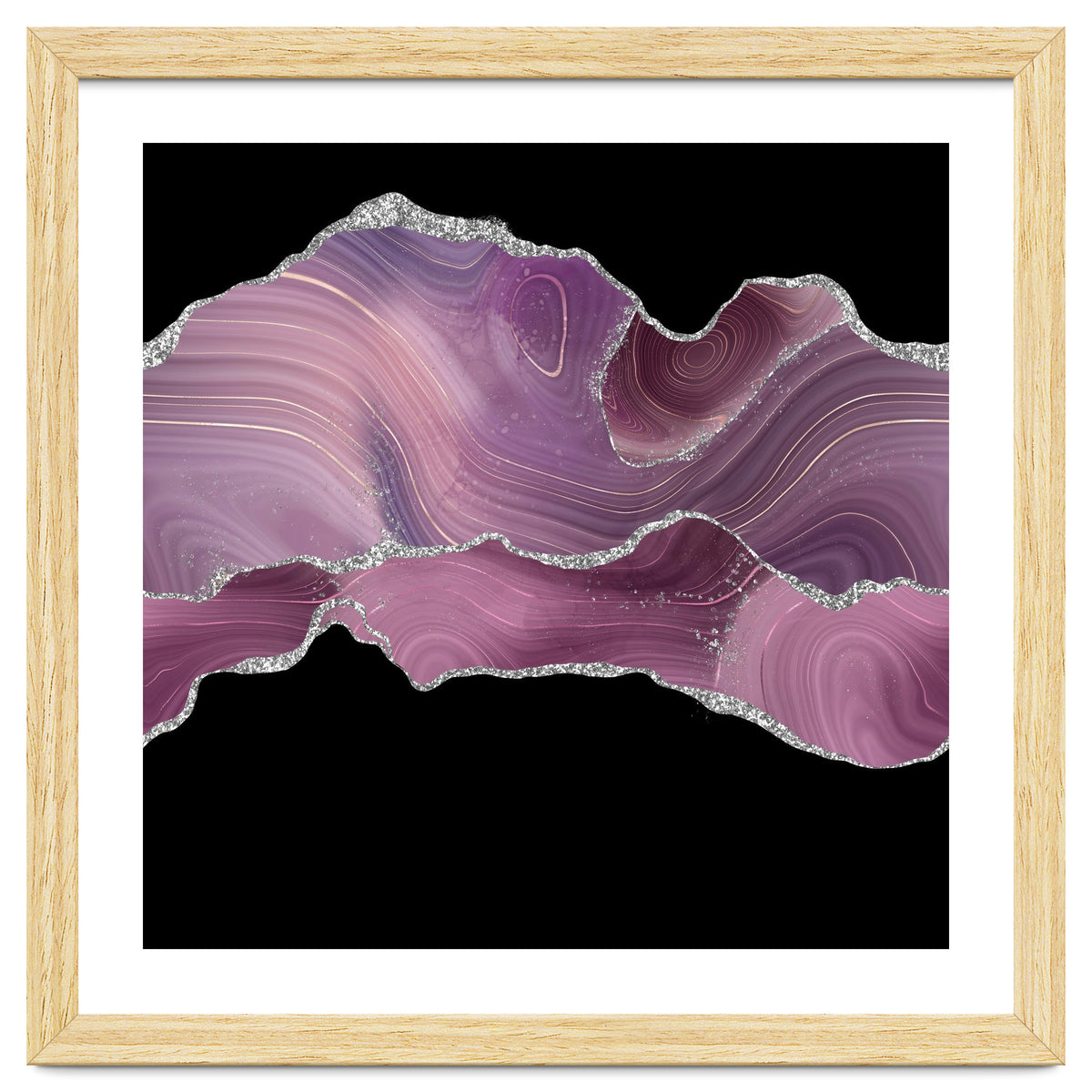 Mauve & Silver Agate Texture 04