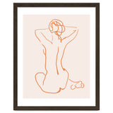 Femina, Abstract Minimal Woman Line Art Sketch, Drawing Feminine Empower Express thumbnail