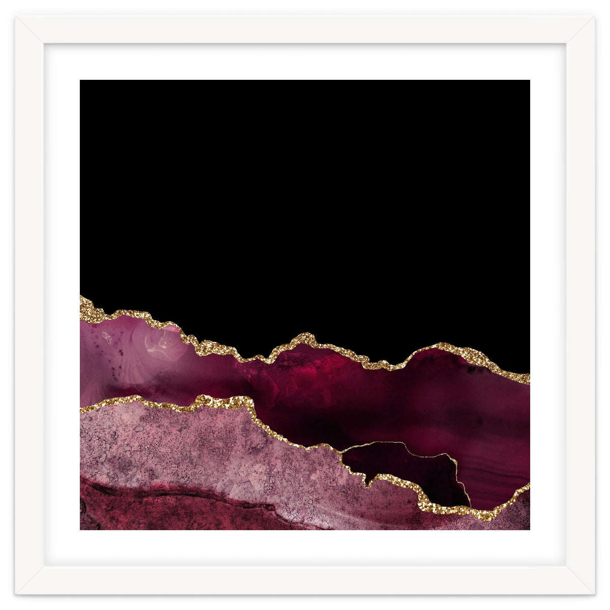 Burgundy & Gold Agate Texture 10