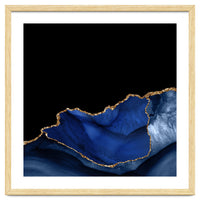 Navy & Gold Agate Texture 06