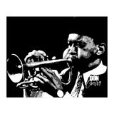 Don Cherry American Jazz Trumpeter in Grayscale (Print Only) thumbnail