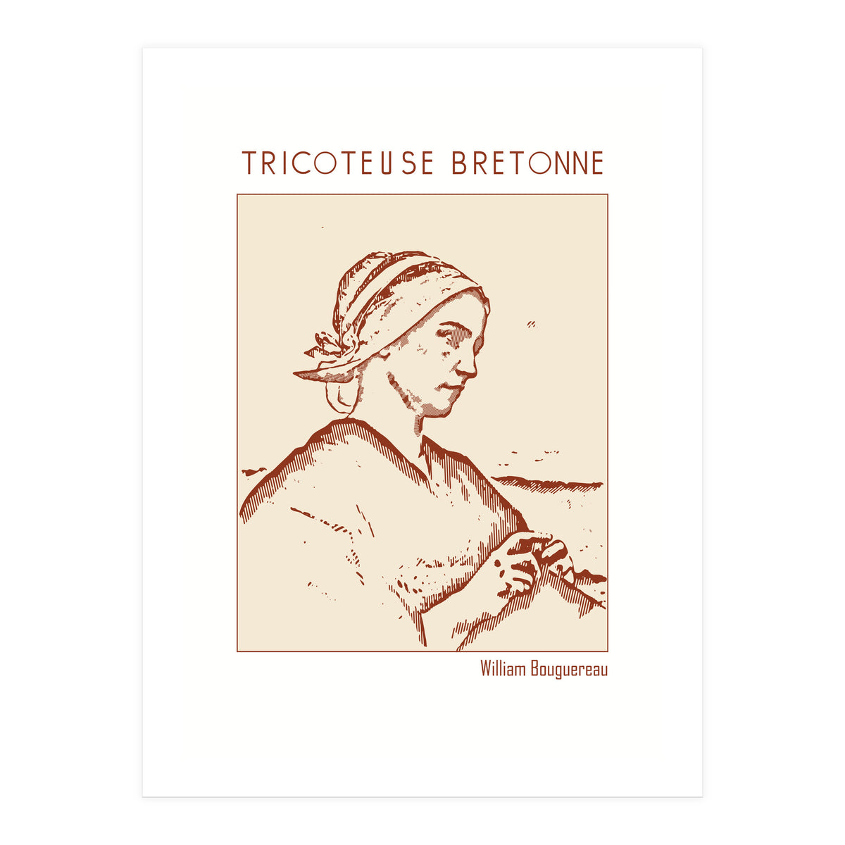 Tricoteuse Bretonne – William Bouguereau (Print Only)
