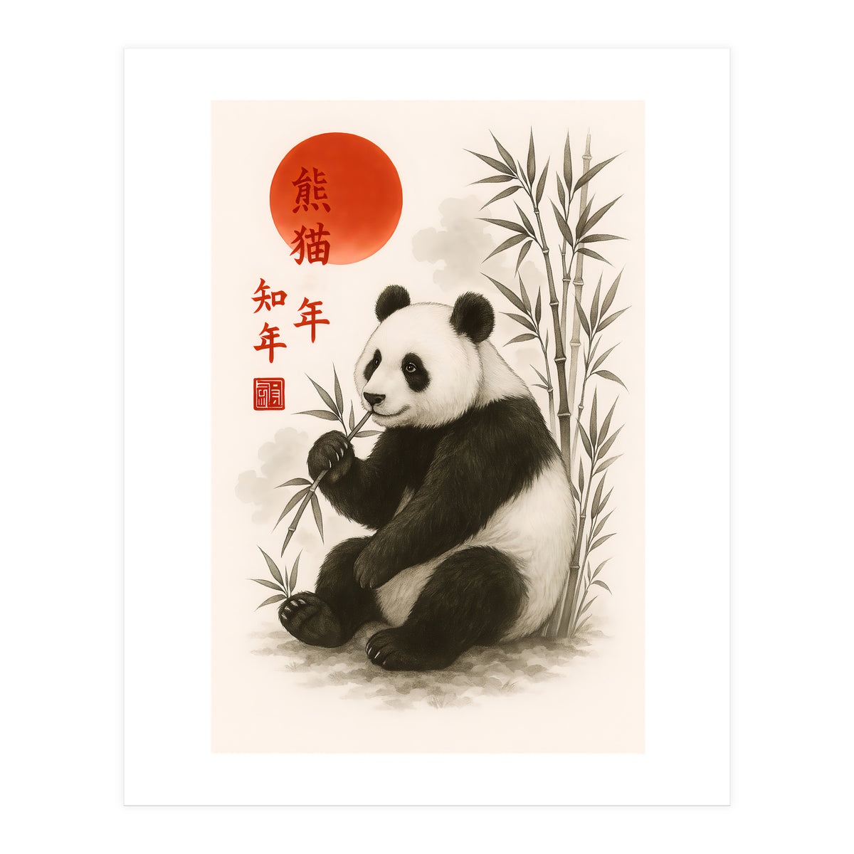 Panda Japnese (Print Only)